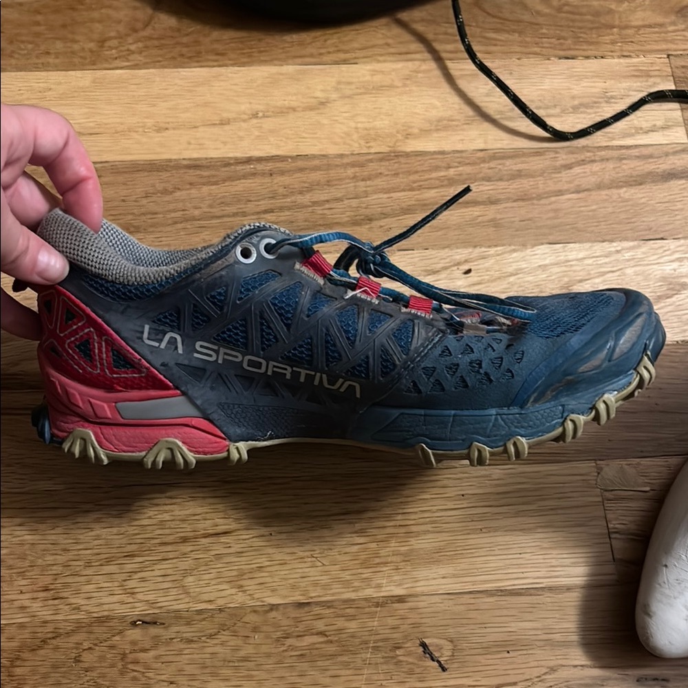 La Sportiva Blue And Red Athletic Trail Shoes - image 1